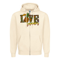 Sandshell love summer pinapple Zipper Hoodie - CowhideDigitalArt