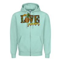 Seafoam love summer pinapple Zipper Hoodie - CowhideDigitalArt