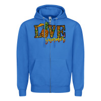 True Royal love summer pinapple Zipper Hoodie - CowhideDigitalArt