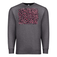 Charcoal Heather pink leopard with pink glitter Premium Sweatshirt - Artiststas