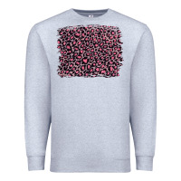Heather Grey pink leopard with pink glitter Premium Sweatshirt - Artiststas