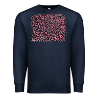Navy pink leopard with pink glitter Premium Sweatshirt - Artiststas