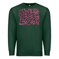 Sports Green pink leopard with pink glitter Premium Sweatshirt - Artiststas