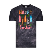 Cloud Black Happy Easter Vintage Tee - RanaPortraitStore