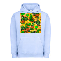 Pigment Grape Ice St. Patricks gnomies seamless pattern Urban Hoodie - BundleAndBundleShop