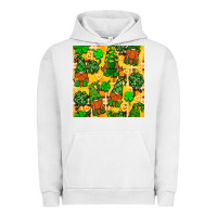 Pigment Lunar Rock St. Patricks gnomies seamless pattern Urban Hoodie - BundleAndBundleShop