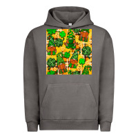 Pigment Tornado St. Patricks gnomies seamless pattern Urban Hoodie - BundleAndBundleShop