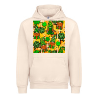 Sandshell St. Patricks gnomies seamless pattern Urban Hoodie - BundleAndBundleShop