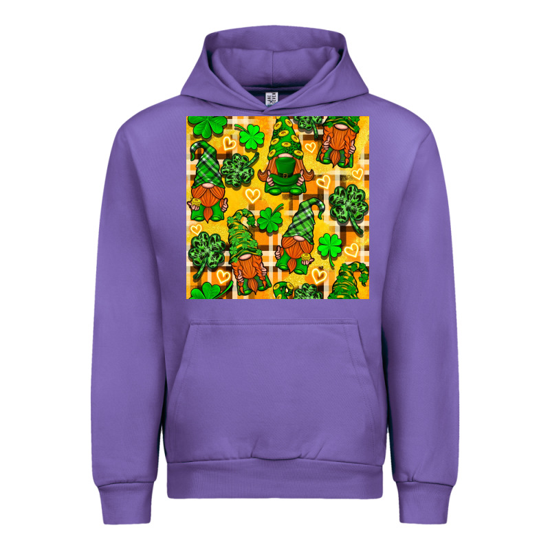St. Patricks Gnomies Seamless Pattern Urban Hoodie by BundleAndBundleShop | Teevron