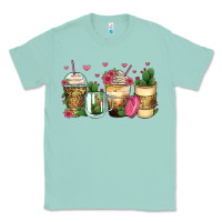 Seafoam cactus coffee cups Classic Tee - Zillion Design Studio