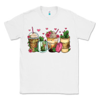 White cactus coffee cups Classic Tee - Zillion Design Studio