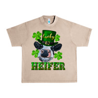 French Oak Lucky heifer Urban Heavy Tee - RanaPortraitStore