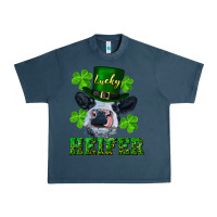Midnight Navy Lucky heifer Urban Heavy Tee - RanaPortraitStore