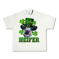 Pistachio Lucky heifer Urban Heavy Tee - RanaPortraitStore
