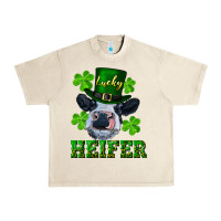 Sandshell Lucky heifer Urban Heavy Tee - RanaPortraitStore