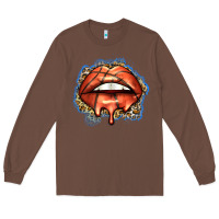 Chestnut basketball lips Long Sleeve Tee - Zillion Design Studio