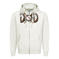 Oatmeal Heather dad baseball Zipper Hoodie - RacoonDesign