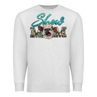 Oatmeal Heather show mom aztec cowhide heifer Premium Sweatshirt - Artiststas