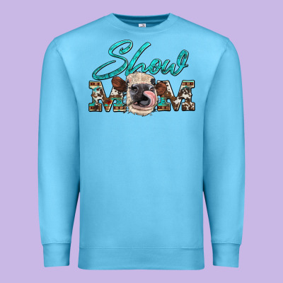 Show Mom Aztec Cowhide Heifer Premium Sweatshirt Designed By Artiststas