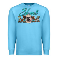 Ocean Blue show mom aztec cowhide heifer Premium Sweatshirt - Artiststas