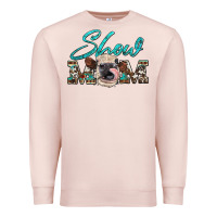 Pale Pink show mom aztec cowhide heifer Premium Sweatshirt - Artiststas