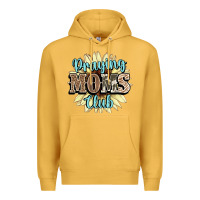 Mustard praying moms club Premium Hoodie - NancyCooperArtShop