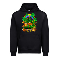 Black st. patricks gnomes truck with rainbow Urban Hoodie - BundleAndBundleShop
