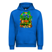 Cobalt st. patricks gnomes truck with rainbow Urban Hoodie - BundleAndBundleShop