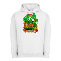 Pigment Lunar Rock st. patricks gnomes truck with rainbow Urban Hoodie - BundleAndBundleShop