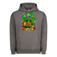 Pigment Tornado st. patricks gnomes truck with rainbow Urban Hoodie - BundleAndBundleShop