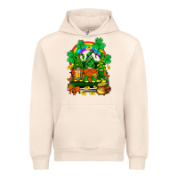 Sandshell st. patricks gnomes truck with rainbow Urban Hoodie - BundleAndBundleShop