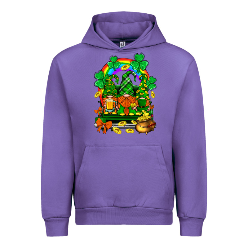 St. Patricks Gnomes Truck With Rainbow Urban Hoodie by BundleAndBundleShop | Teevron