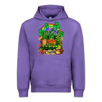Tulip st. patricks gnomes truck with rainbow Urban Hoodie - BundleAndBundleShop