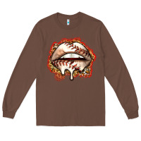 Chestnut baseball lips Long Sleeve Tee - Zillion Design Studio