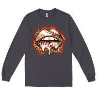 Smoke baseball lips Long Sleeve Tee - Zillion Design Studio