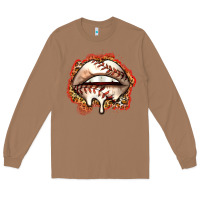 Toasted Coconut baseball lips Long Sleeve Tee - Zillion Design Studio