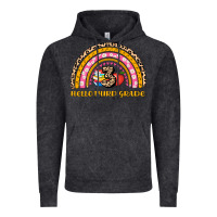 Vintage Black back to school rainbow hello third grade Vintage Hoodie - AdoDesignShop