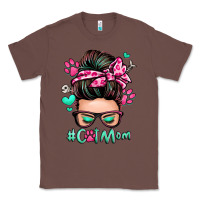Chestnut cat mom messy bun Classic Tee - Zillion Design Studio