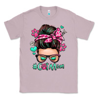 Lilac cat mom messy bun Classic Tee - Zillion Design Studio