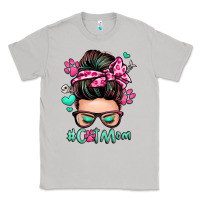 Moon Dust cat mom messy bun Classic Tee - Zillion Design Studio