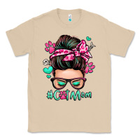 Mushroom cat mom messy bun Classic Tee - Zillion Design Studio