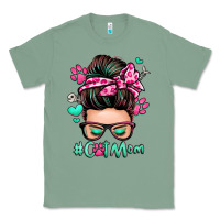 Sage cat mom messy bun Classic Tee - Zillion Design Studio