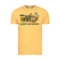 Vintage Mustard Obsessive cow disorder coffee cups Vintage Tee - texasbilliewilder