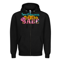Black small business babe Zipper Hoodie - HRA Design Shop