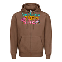 Chestnut small business babe Zipper Hoodie - HRA Design Shop