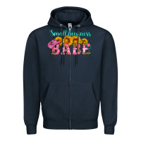 Navy small business babe Zipper Hoodie - HRA Design Shop
