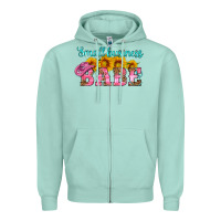 Seafoam small business babe Zipper Hoodie - HRA Design Shop