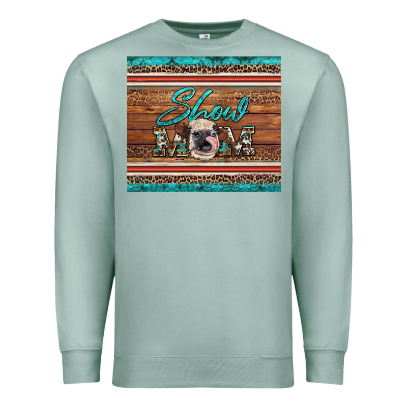 Show Mom Aztec Cowhide Leopard Heifer Premium Sweatshirt by Artiststas | Teevron