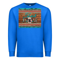 True Royal show mom aztec cowhide leopard heifer Premium Sweatshirt - Artiststas