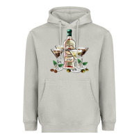 Moon Dust martini glasses and martini bottle Heavyweight Hoodie - AdoDesignShop